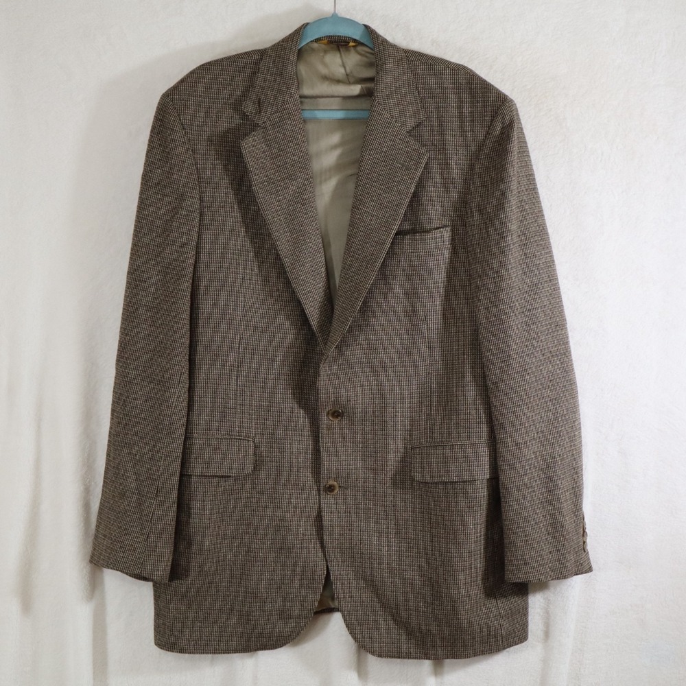 Corbin Ltd Brown Tweed Blazer Men's Made for The Gentry Shop See descr for size
